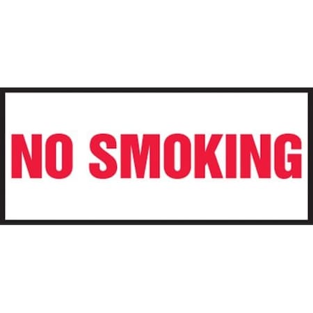 SAFETY LABEL NO SMOKING 3 In  X 7 In  LSMK578VSP